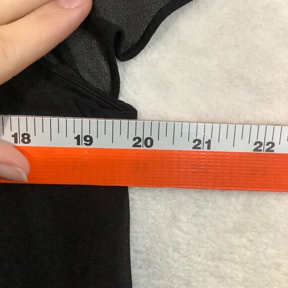 Vtg Black Tiered Chiffon Evening Dress By Patra Women Medium Formal Y2K - Picture 6 of 8